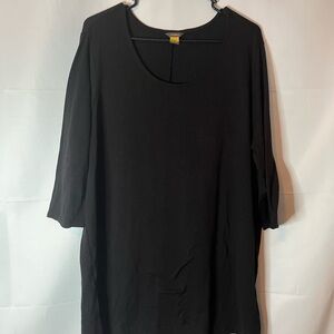 Eddie Bauer Black 3/4 Sleeve Women's Tee